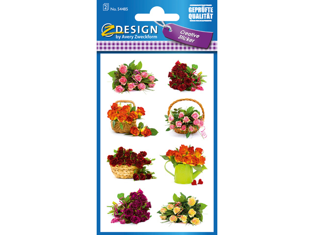 Papieretiket Z-design Creative pakje a 2 vel boeketten - AV-54485
