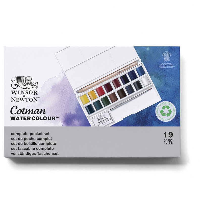Winsor & Newton Cotman Watercolour 16 colours set