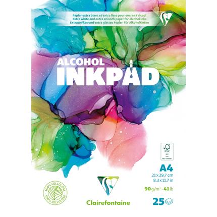 Clairefontaine Alcohol Inkpad glued pad 25F 90g