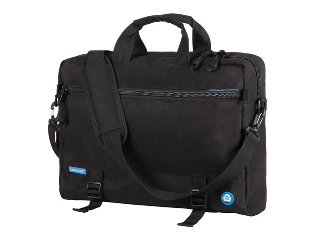 Multi 3 in 1 tas RPET zwart laptop-, rug- en schoudertas