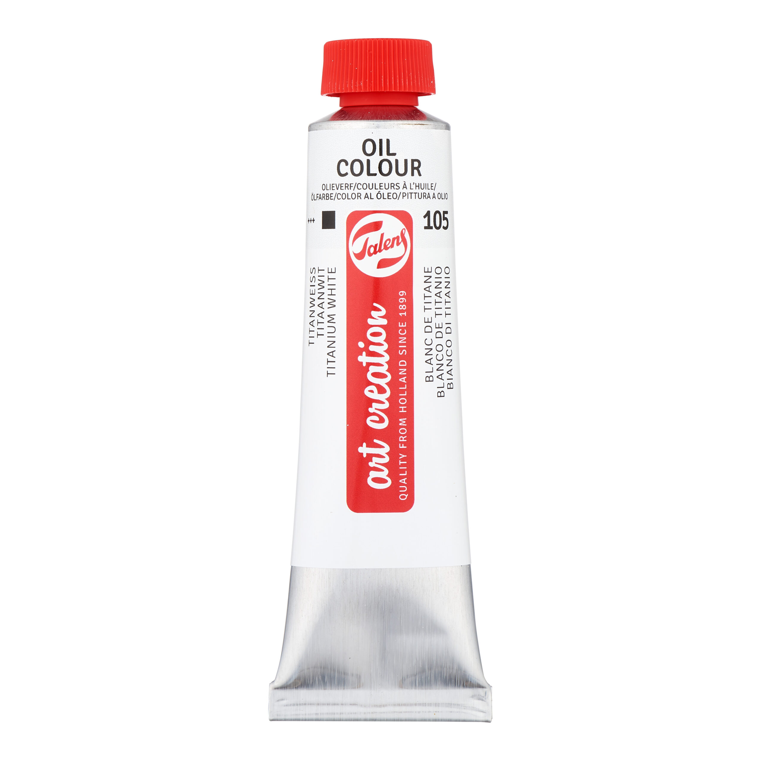 Talens Art Creation Olieverf Tube 40 ml Titaanwit (Saffloerolie) 105