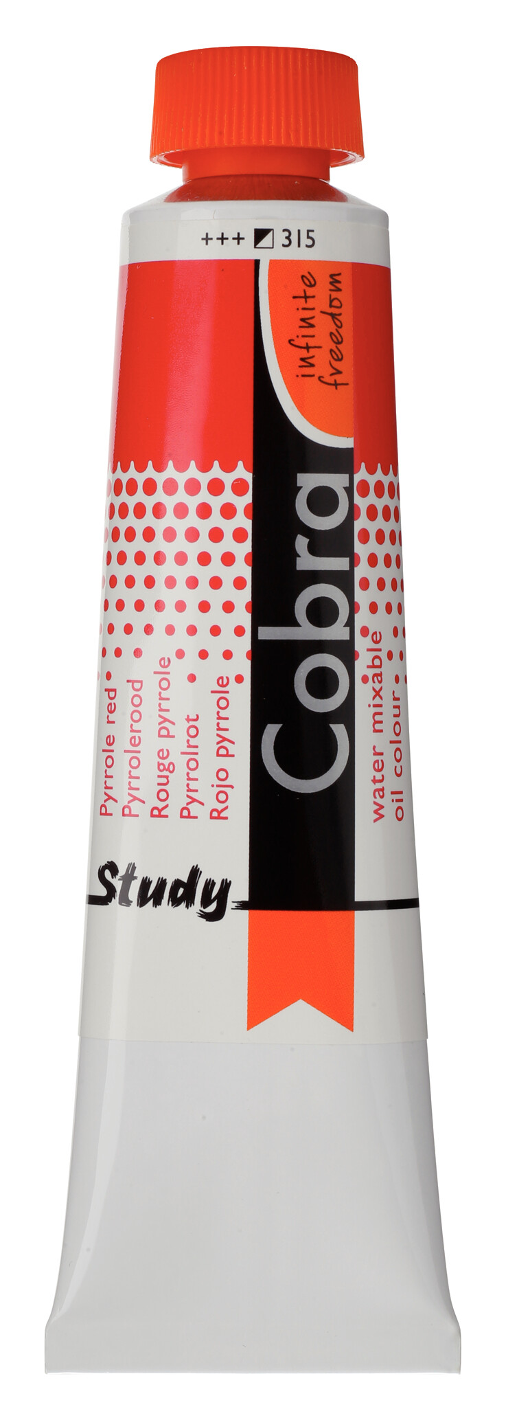 Cobra Study Water Vermengbare Olieverf Tube 40 ml Pyrrolerood 315