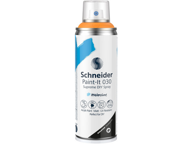 Supreme DIY spray Schneider Paint-it 030 licht oranje