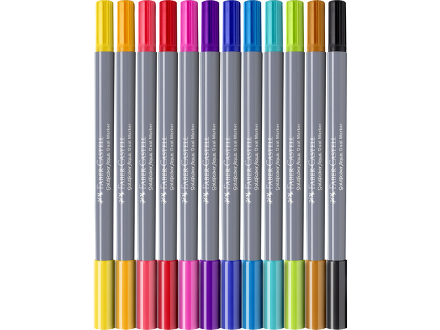 Duo aquarelmarker FC Goldfaber etui 12st.