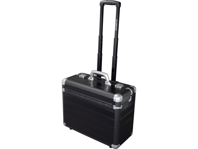 Trolley pilotenkoffer Alumaxx DISCOVERY aluminium mat zwart