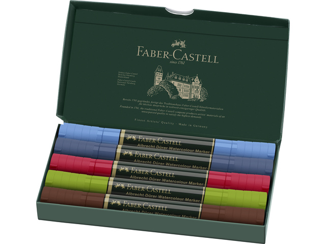 Aquarel marker FC Albrecht Dürer, doos á 5 stuks urban -