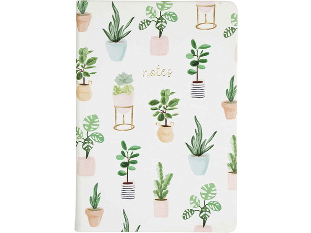 Notitieboek Eccolo Succulent lijn ca.15x20cm 80gr. 256pag.