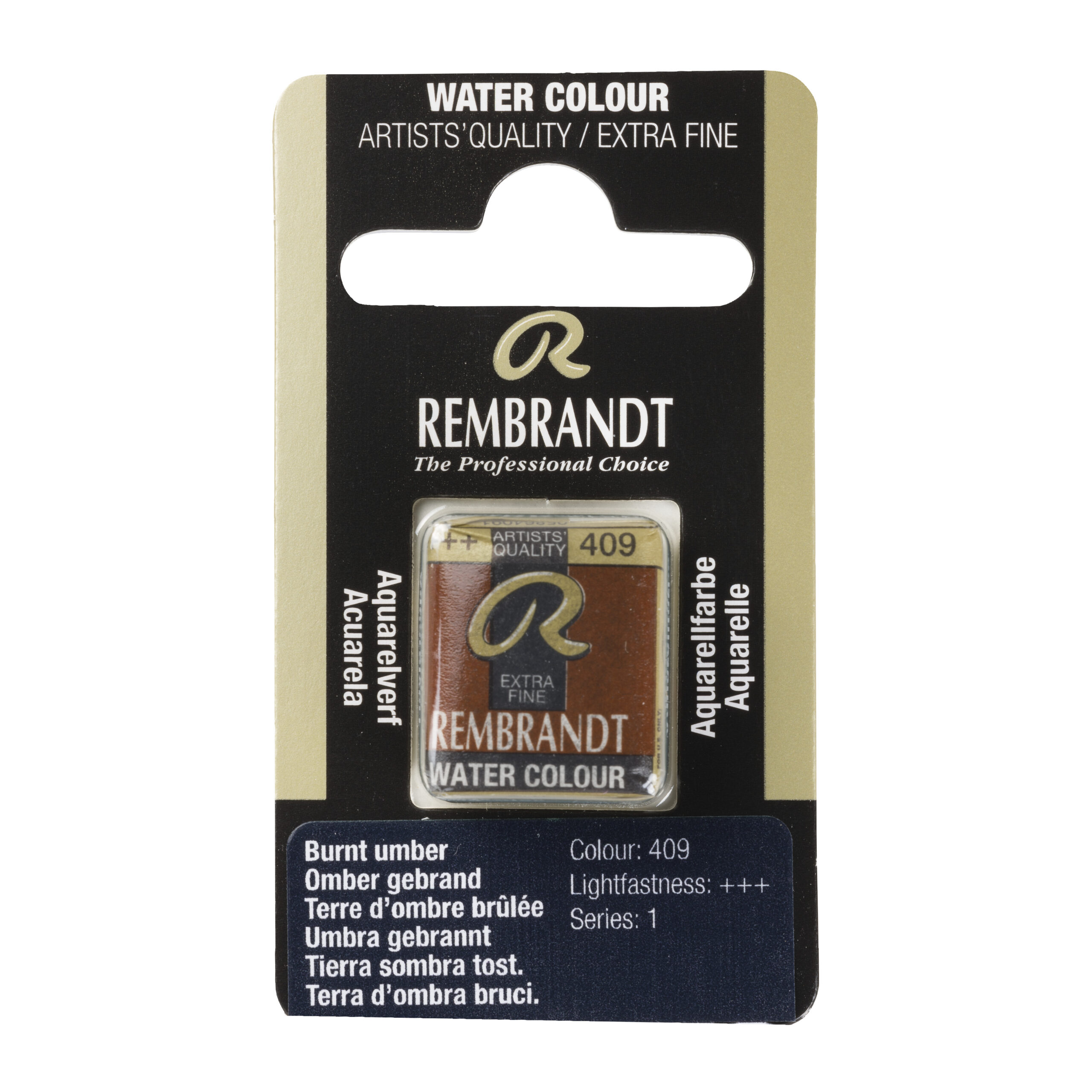 Rembrandt Aquarelverf Napje Omber Gebrand 409
