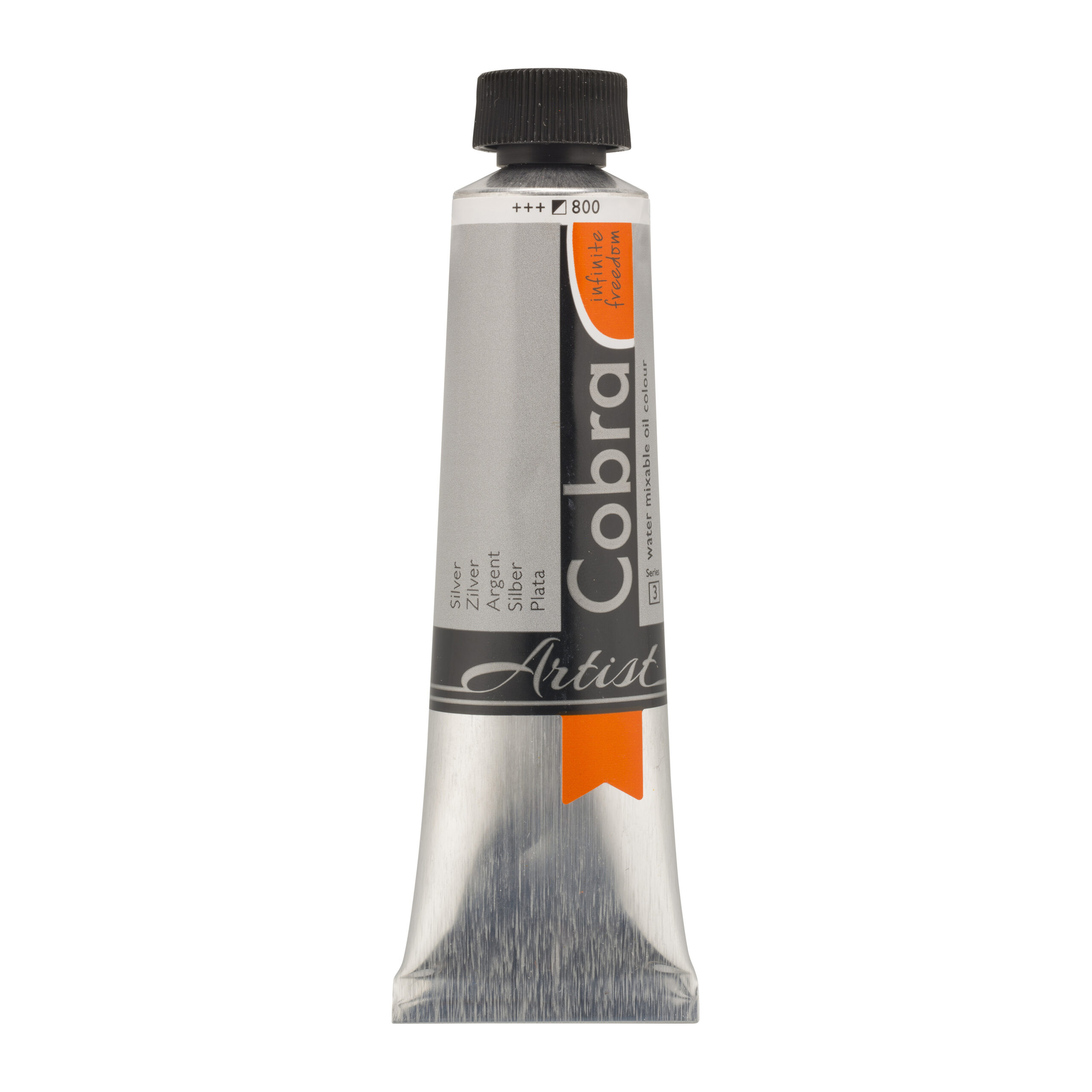 Cobra Artist Water Vermengbare Olieverf Tube 40 ml Zilver 800