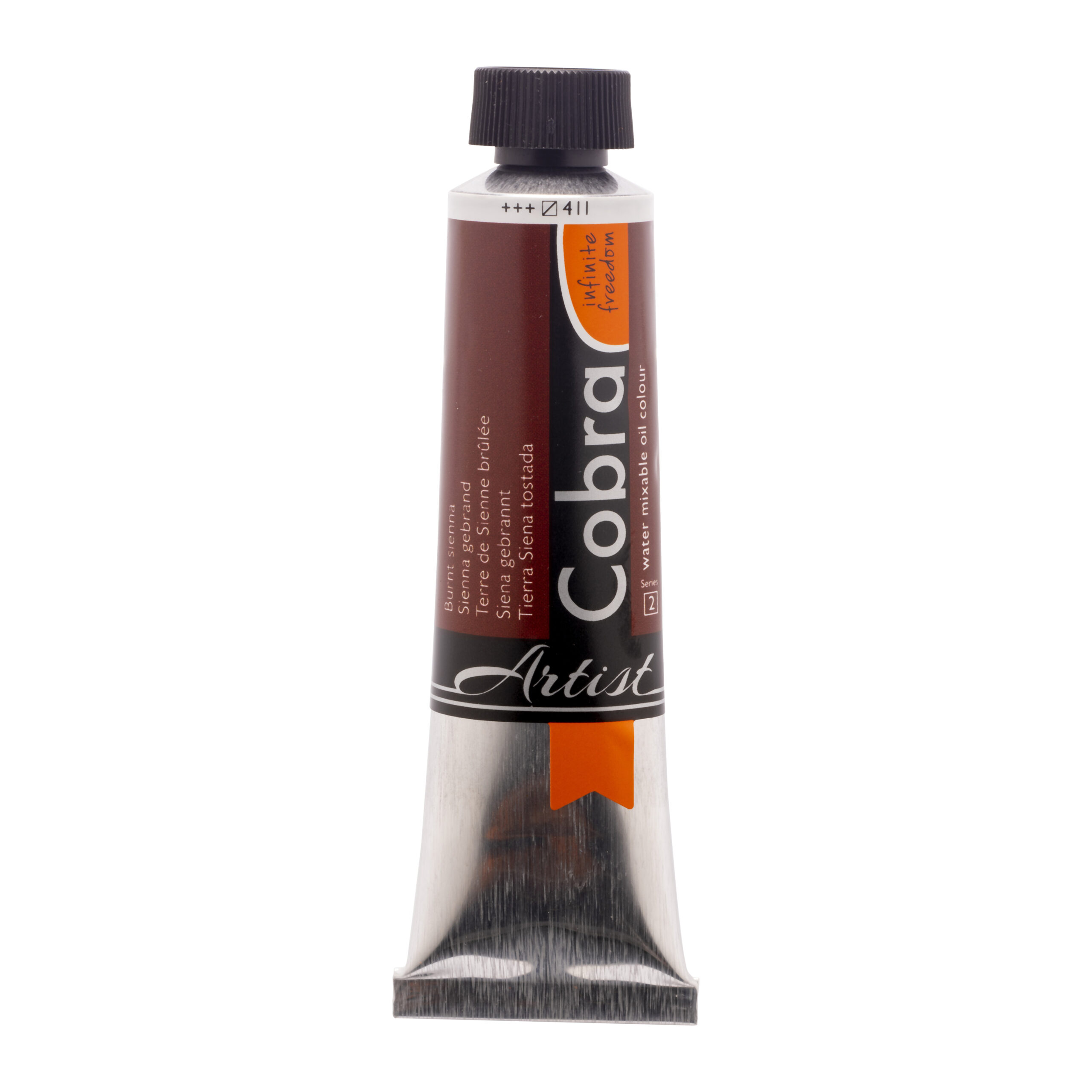 Cobra Artist Water Vermengbare Olieverf Tube 40 ml Sienna Gebrand 411
