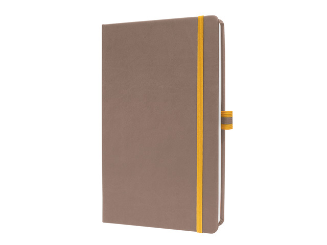 Notitieboek Linescape A5 bruin lijn 176pag 80gr HC