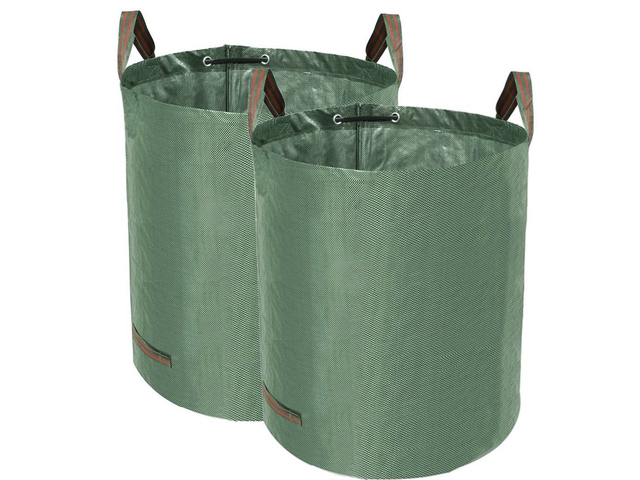 Tuinzak TerCasa 272l PP 67x76 cm groen incl. 2 handv. 2st.