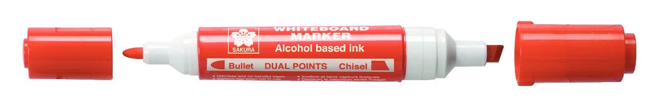 Sakura Whiteboard marker dubbele punt Rood