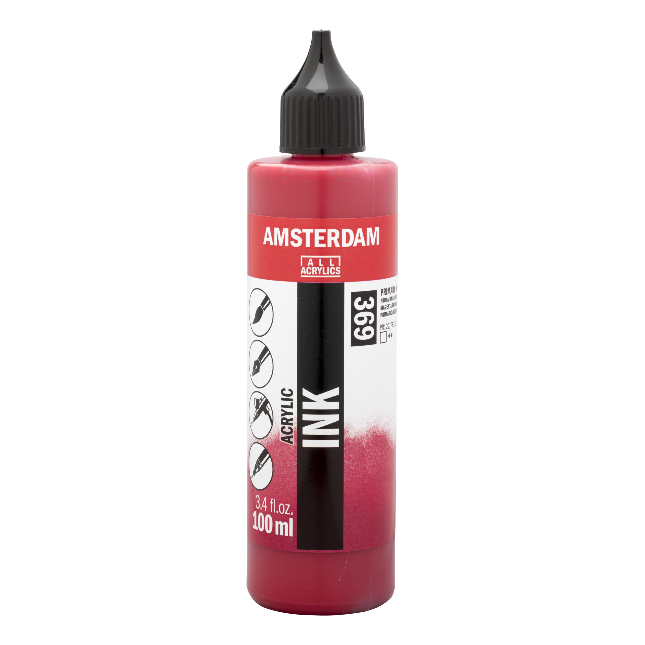 Amsterdam Acrylinkt Fles 100 ml Primairmagenta 369