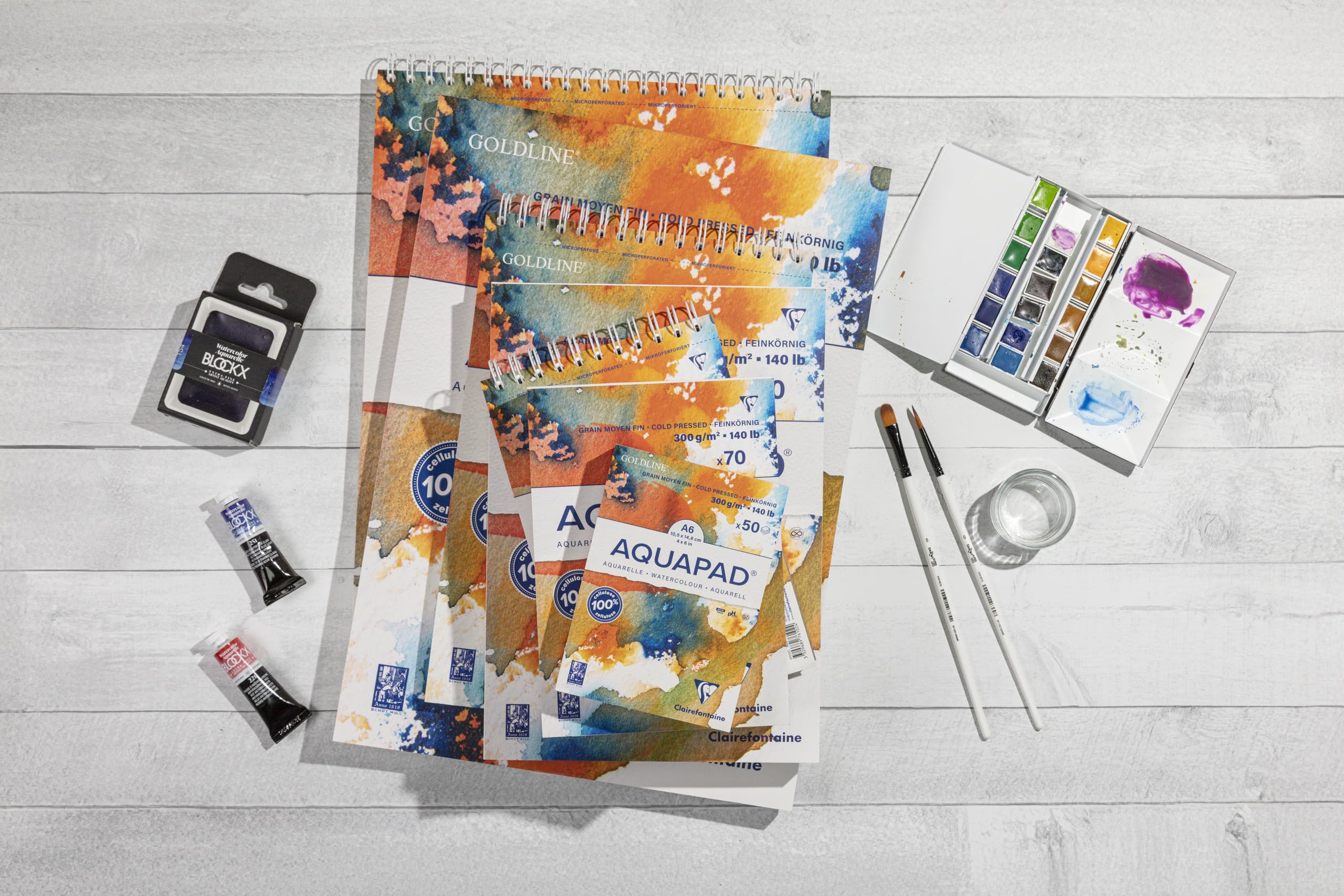 Clairefontaine Aquapad - Hoogwaardig aquarelpapier in diverse maten
