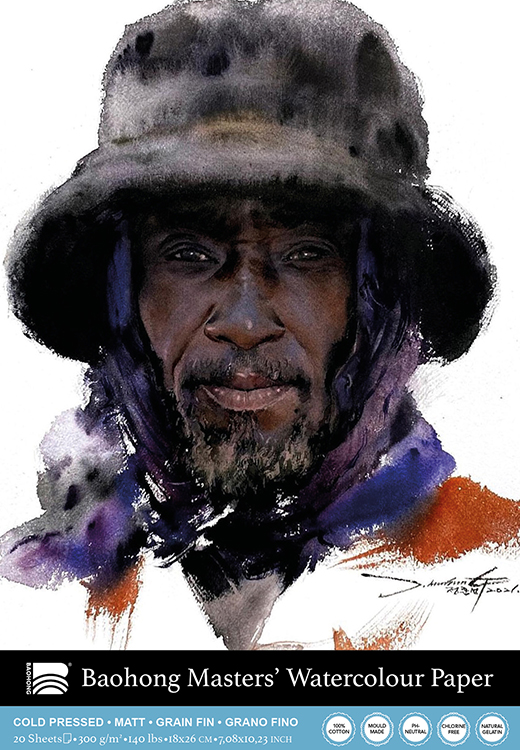 Baohong Masters' Watercolour Portrait Block Cold Pressed - Jung Hun-Sung