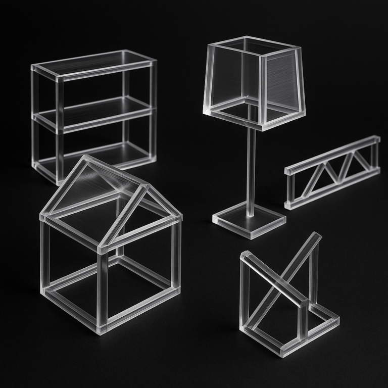Vierkante Acrylaat Plexiglas Staf – Transparant Acryl