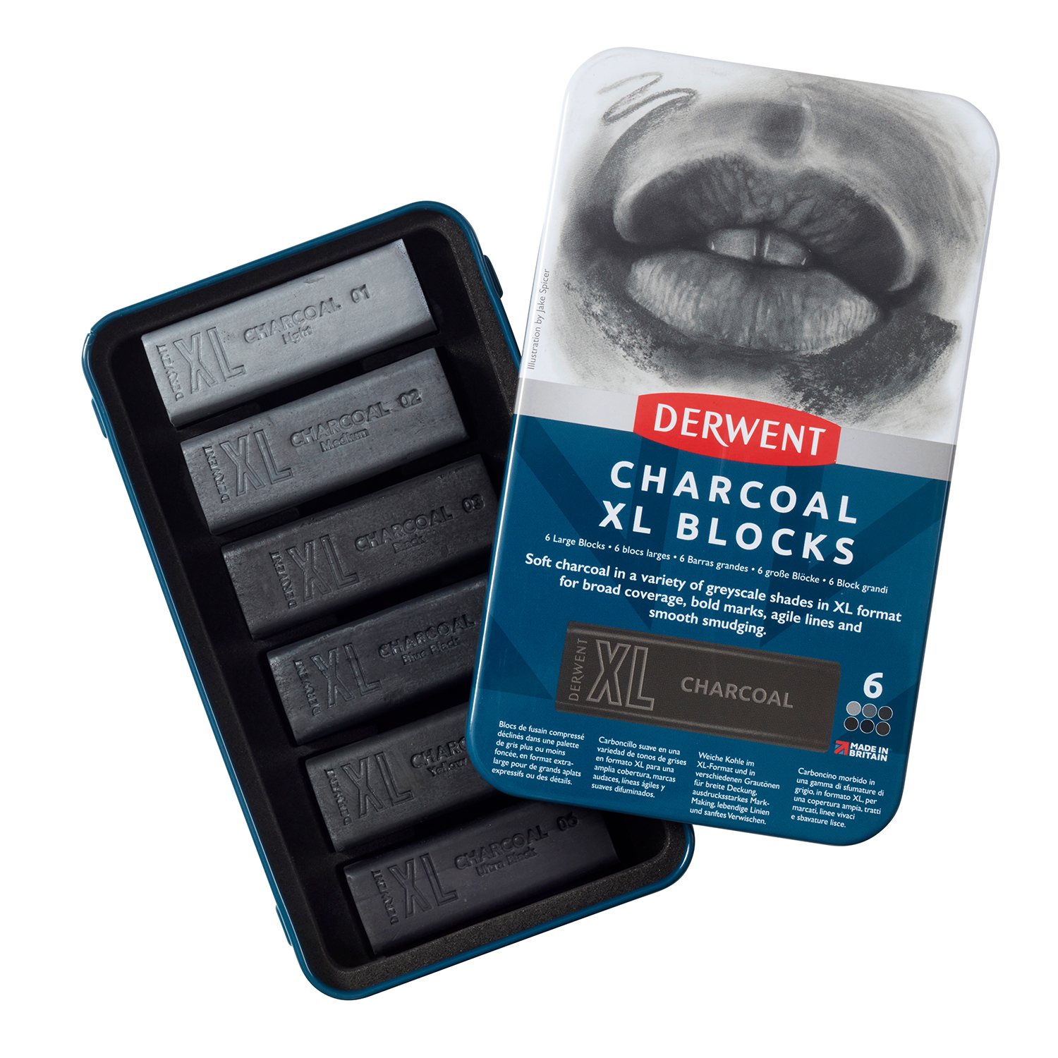Derwent - XL Block Set (Charcoal, Graphite, Inktense)