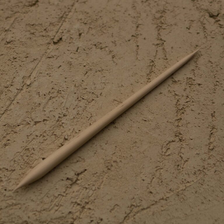Ve-Ka Boetseerspatel met dubbele punt palmhout 20 cm