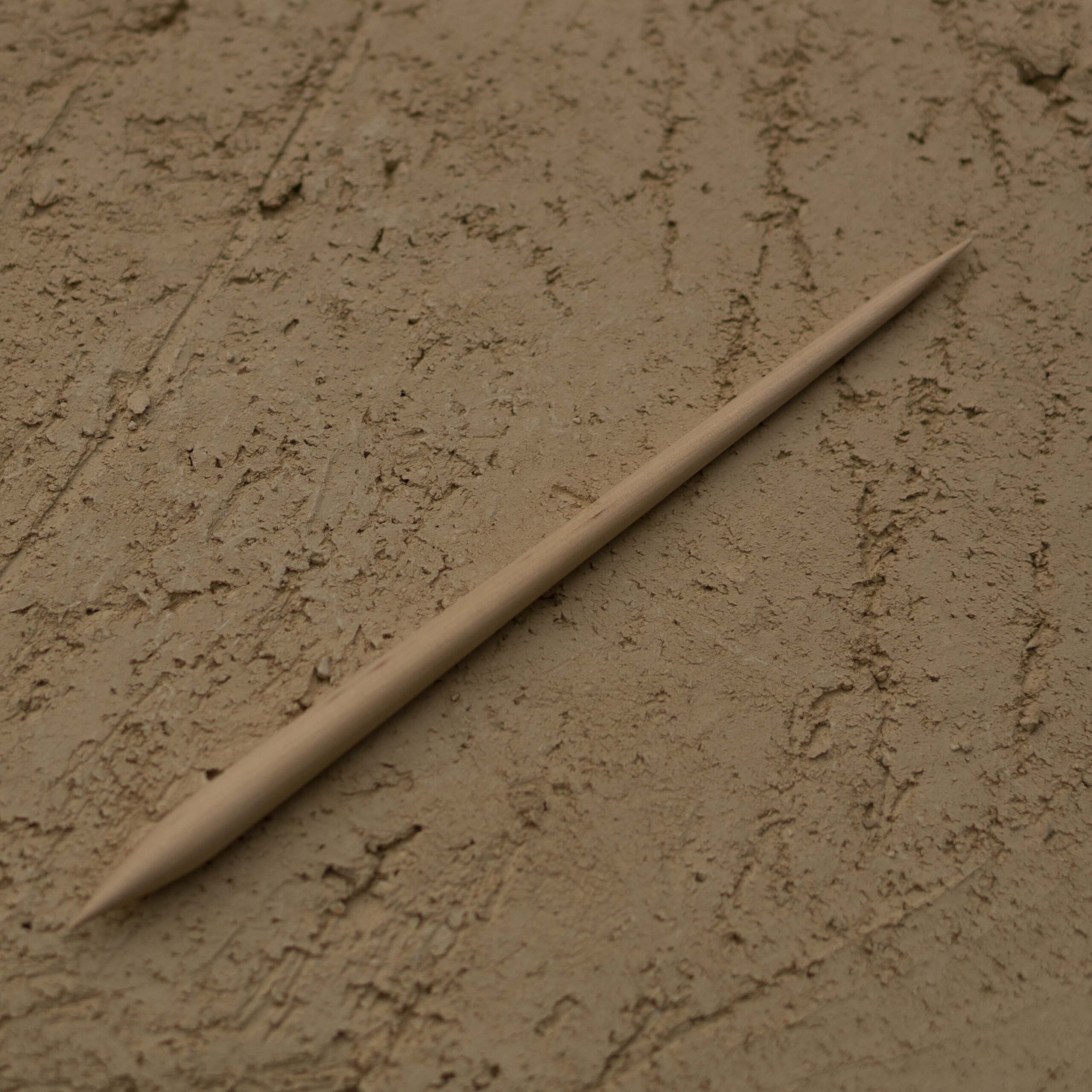 Ve-Ka Boetseerspatel met dubbele punt palmhout 20 cm