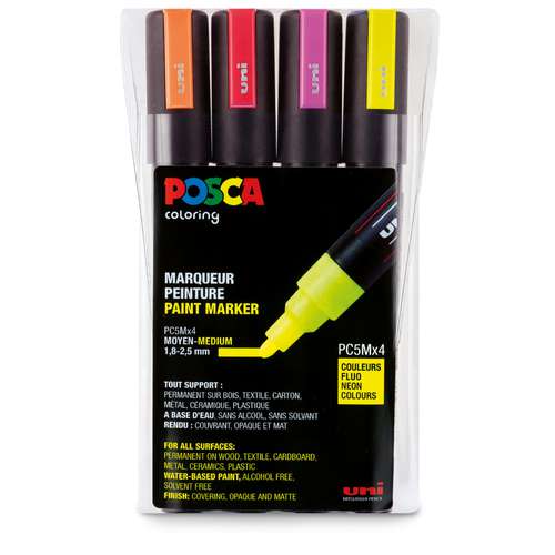 Set van 4 markers fluo PC5M