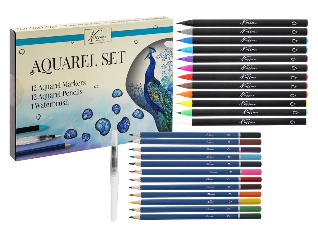 Nassau Aquarelverf set, 25st