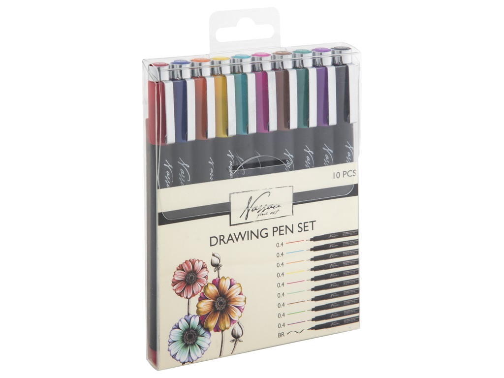 Drawing coloured pen set 10pcs