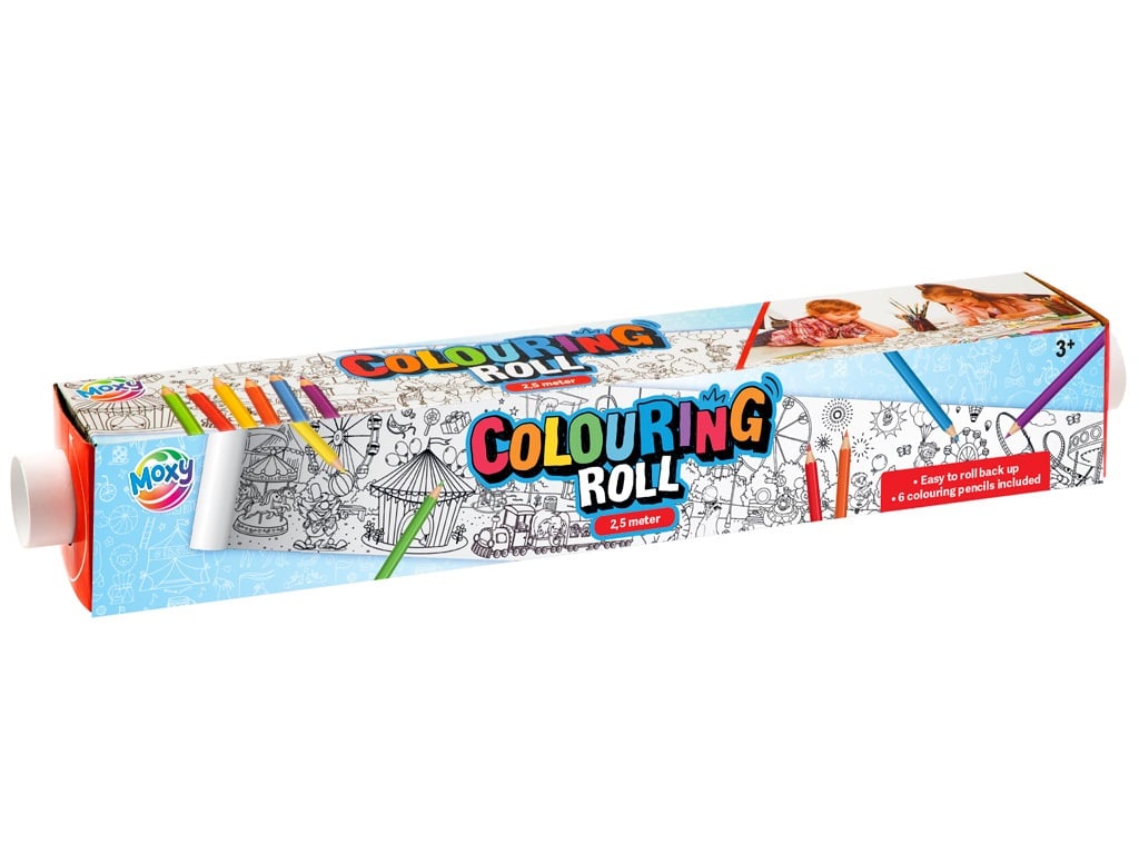 Colouring Roll with print,2,5mmx42cm