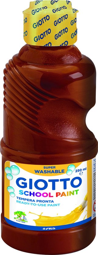 Giotto Schoolpaint 250ml bruin