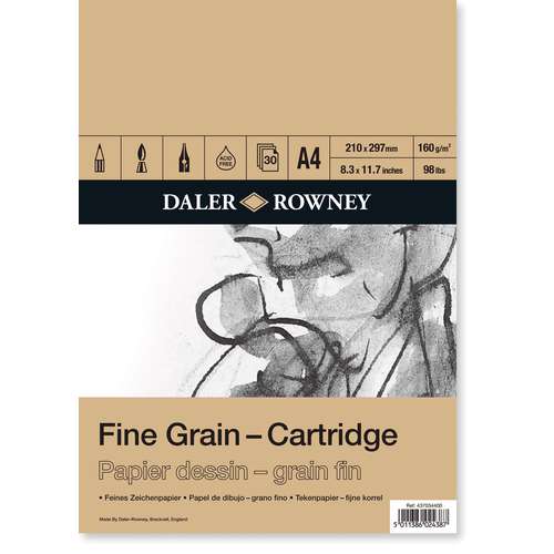 DALER-ROWNEY tekenblok, 160 gr/m², A4
