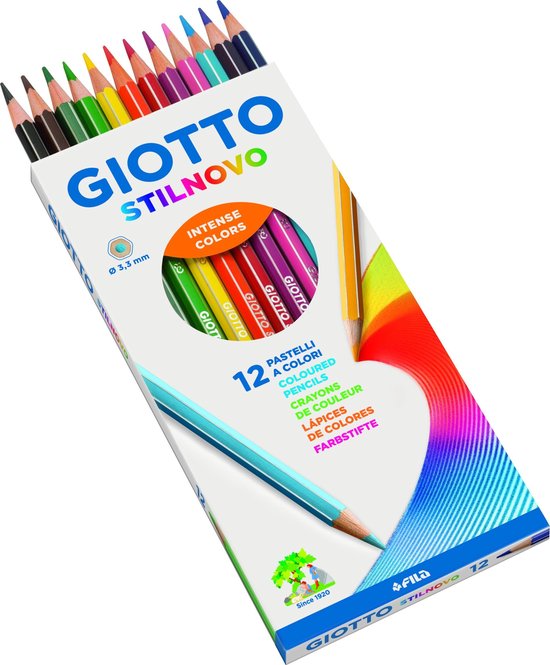 Giotto 12 pastel pencils