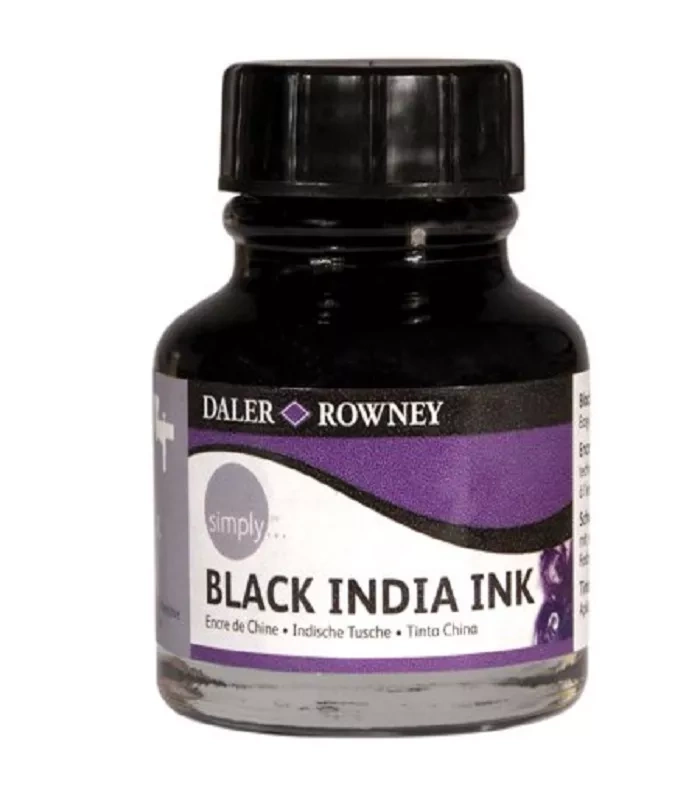 Daler Rowney Indische inkt 29.5ml zwart