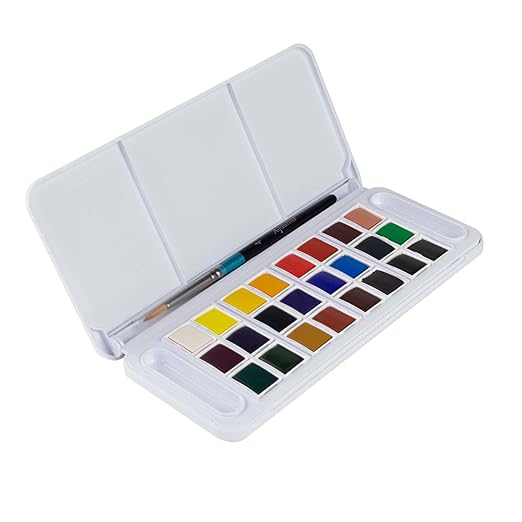 Daler Rowney Aquafine watercolour 24 colors 1brush
