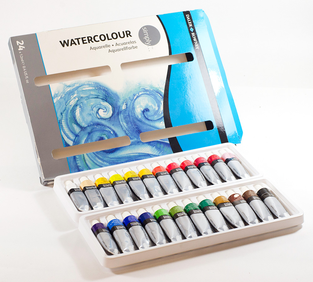 Set van 24 Simply Daler-Rowney aquarellen 12 ml