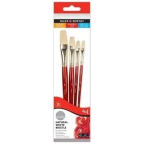 Daler Rowney Simply Oil Brush Natural Brush Set 4 pieces