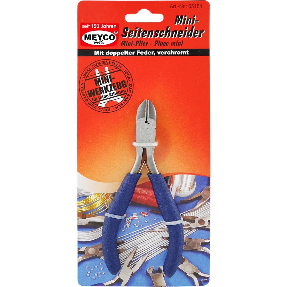 Minigereedschap, verchroomd, zijkniptang
