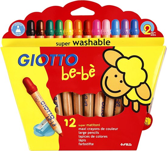 Box 12 Giotto Bebe super large pencils
