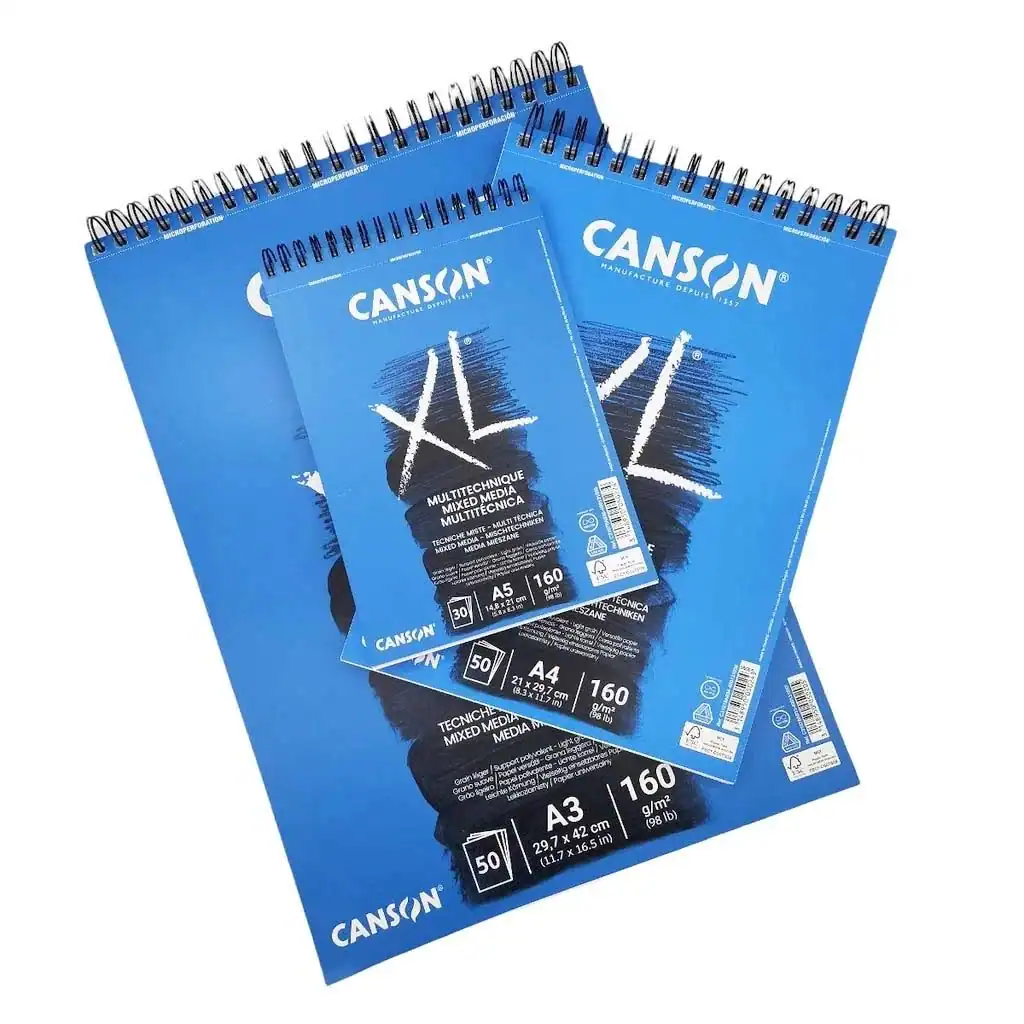 Canson XL Mixed Media papierblok 160 g/m² – 50 pagina’s
