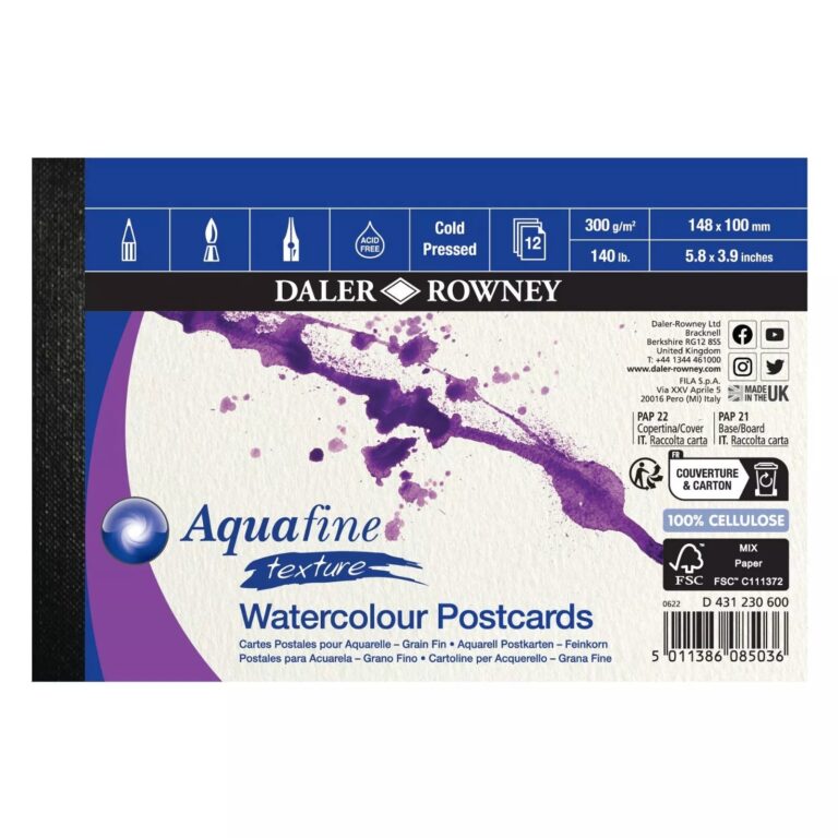 Daler-Rowney Aquafine Watercolour Textured Postcards