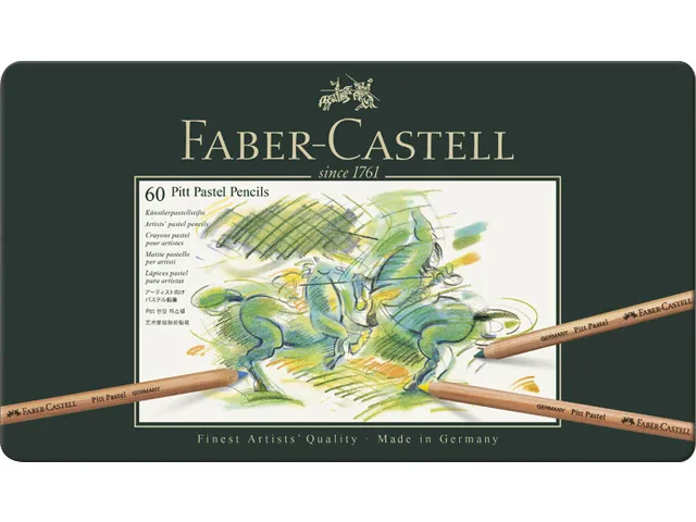 Pastelpotlood Faber-Castell Pitt metalen etui a 60 stuks