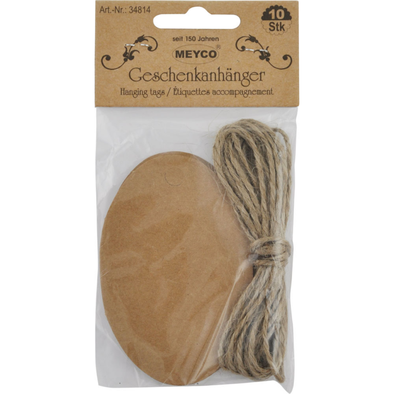 Cadeaulabels Ovaal – 10 stuks per zakje