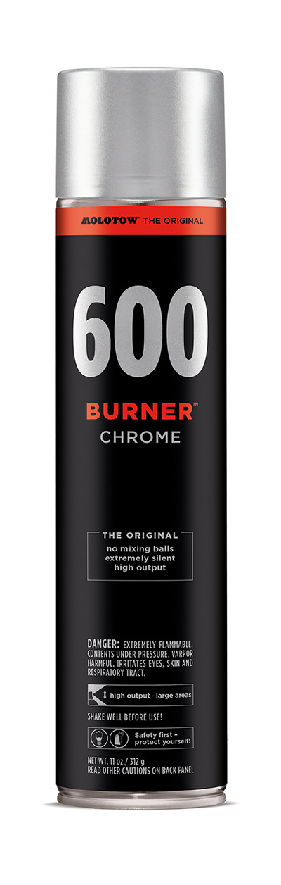 Molotow - Burner 600ml Spray Can Chrome