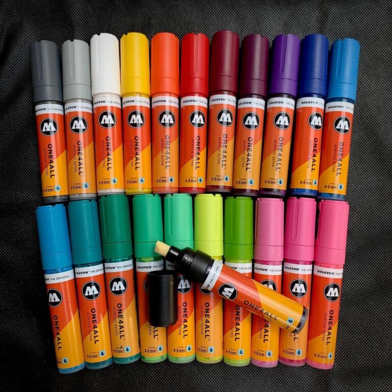 Molotow One4All 4–8mm Marker – Hervulbare Acrylmarker met Beitelpunt