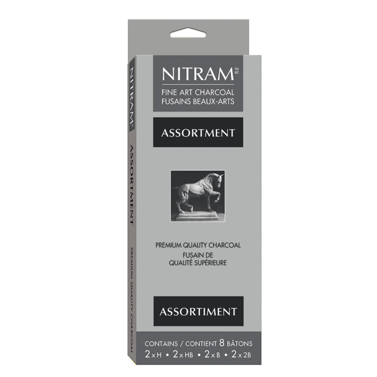 NITRAM™ Doosje met 8 Assortiment Houtskool Staafjes 5mm