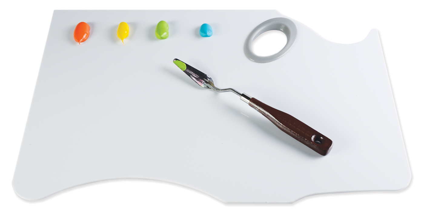 New Wave - Easy Lift Hand Held Artist Palette 27.9x40.6cm(Wit)