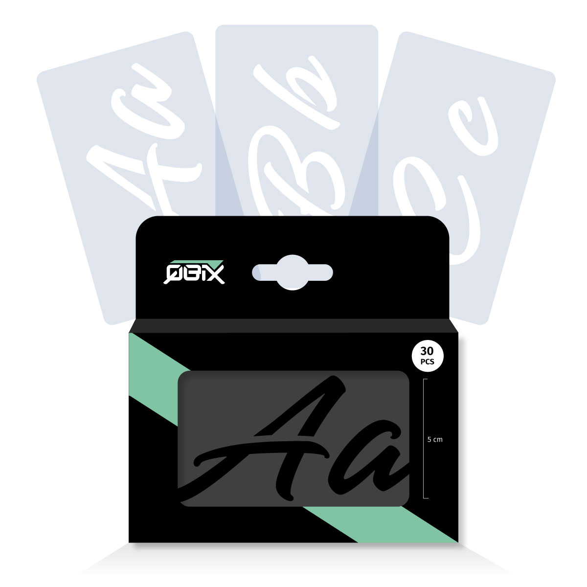 Qbix Alphabet Set 5cm - Decorative (26)