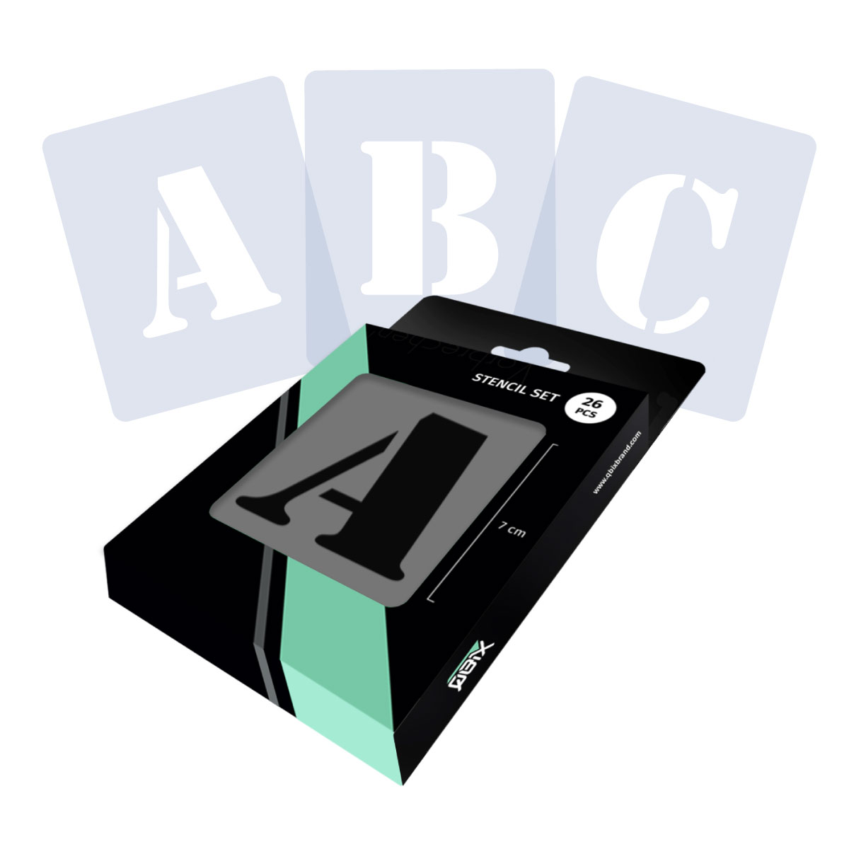Qbix Alphabet Set 7cm - Serif (26)