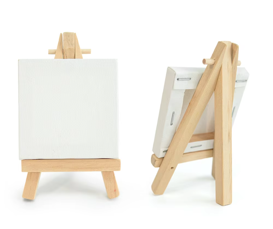 7x12.5cm Easel with 8x8cm Canvas