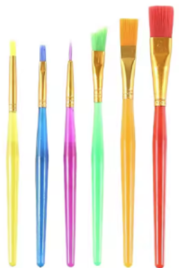 Kinder Kwastenset HB6188 6st 14-15 cm multicolored