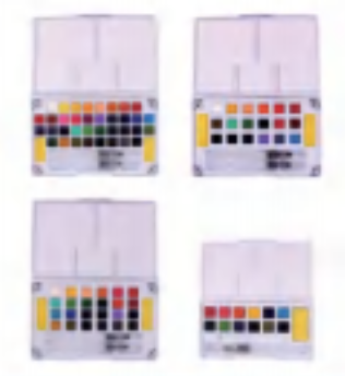 Aquarelverf set WYL057 doos met 2 penselen